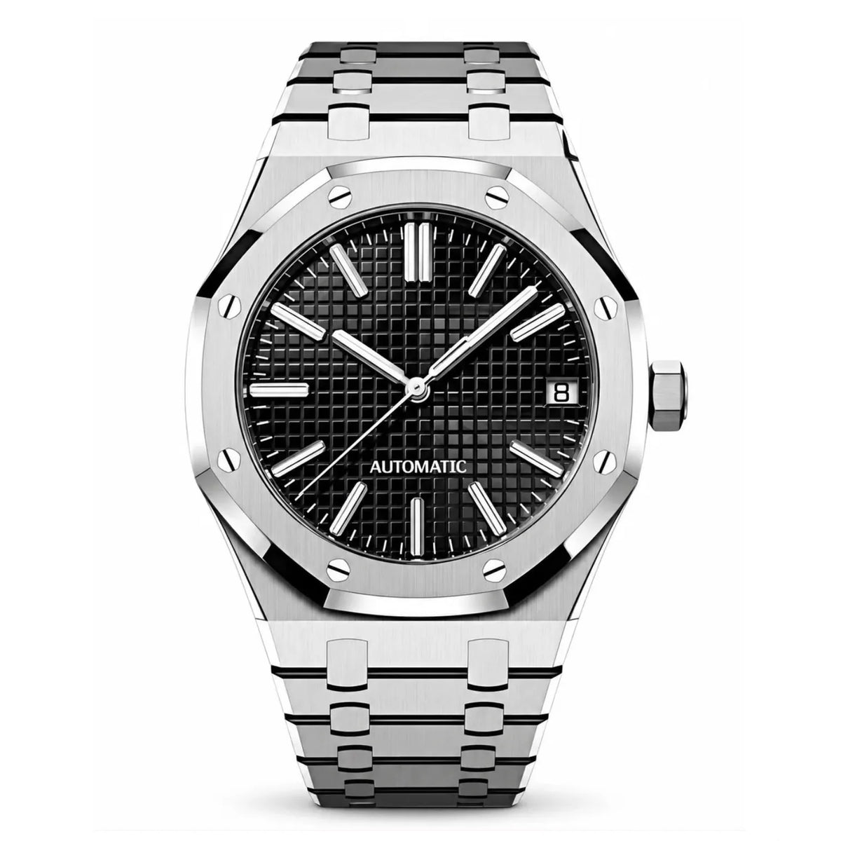 Montre Octogonale Noire