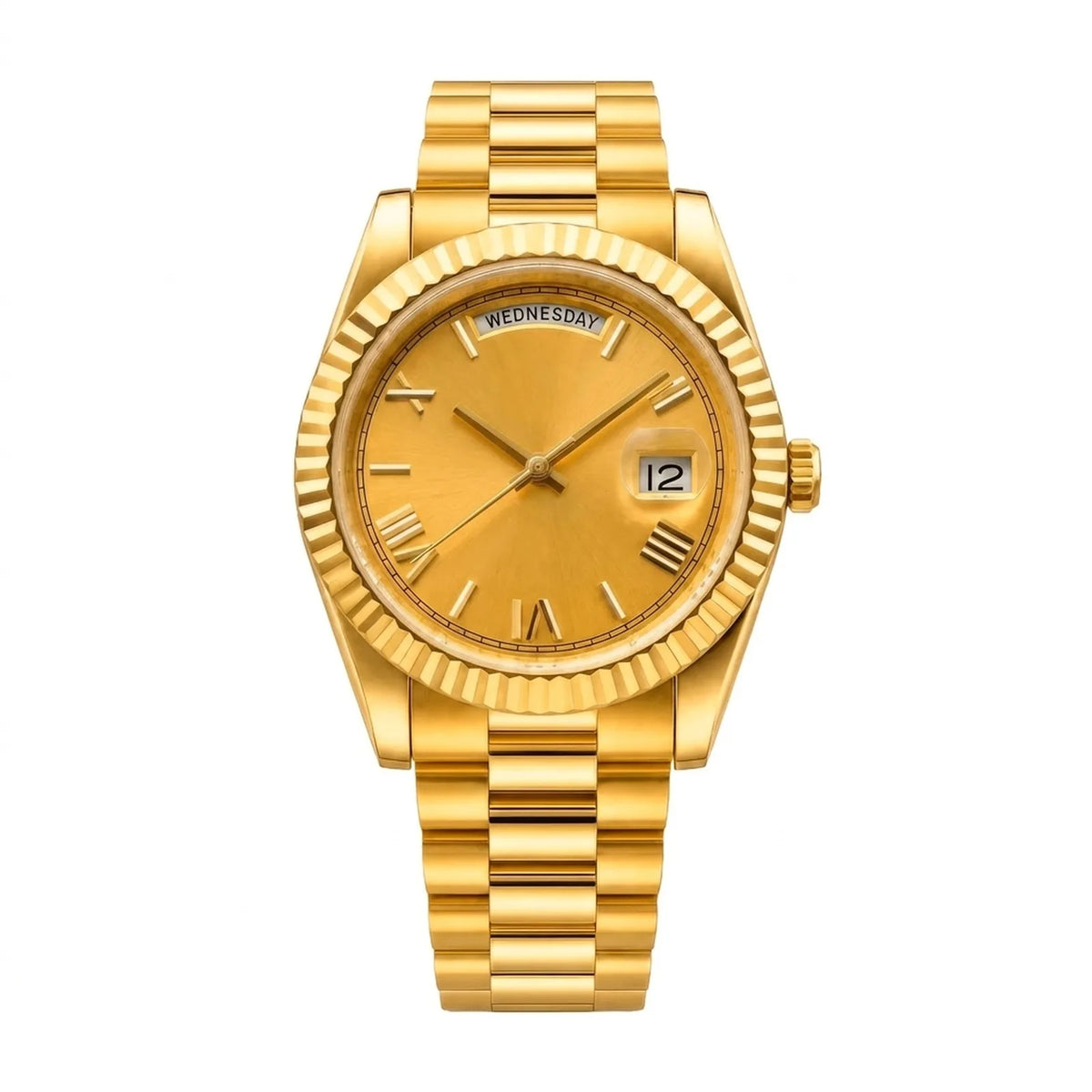 Montre Jour-Date Or
