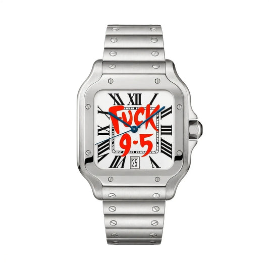 Montre Carrée Blanche