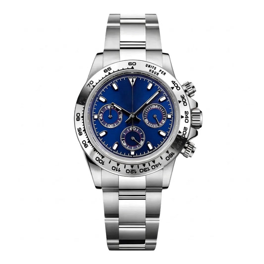 Montre Chronographe Cadran Bleu