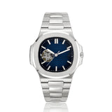Montre Coussin Cœur Ouvert Bleue