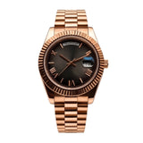 Montre Jour-Date Or Rose Cadran Fumé
